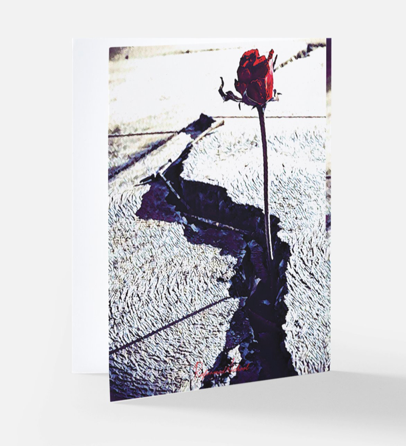 Black Butterfly - A2 Blank Greeting Card