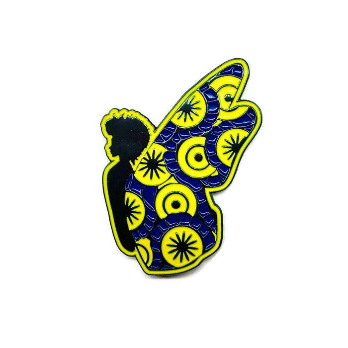 Black butterfly - Soft Enamel Pin