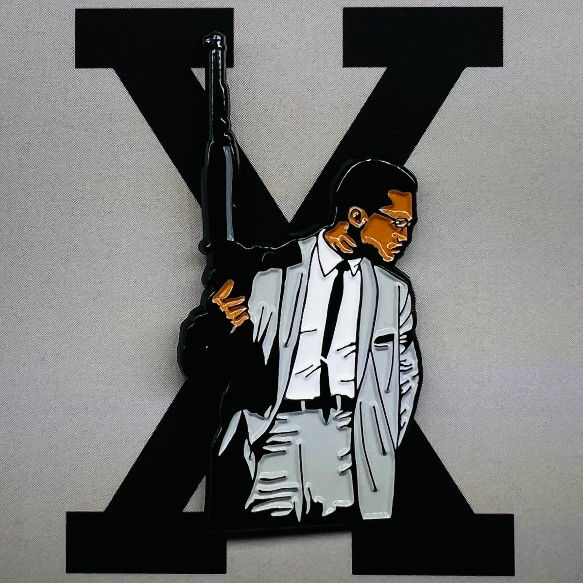 Malcolm Enamel Pin