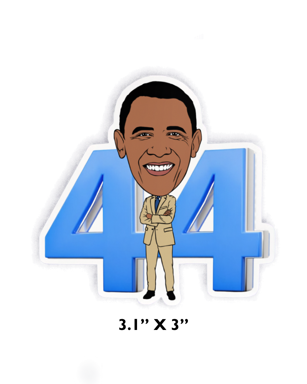 Obama’s Tan Suit Vinyl Sticker