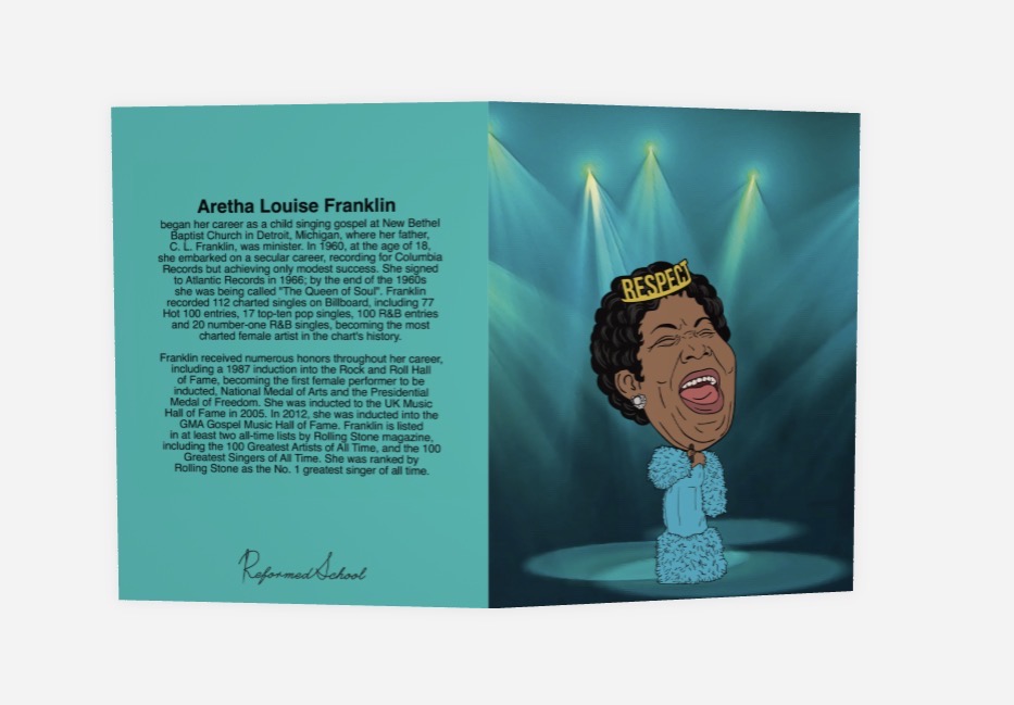 Aretha  - Blank Greeting Card
