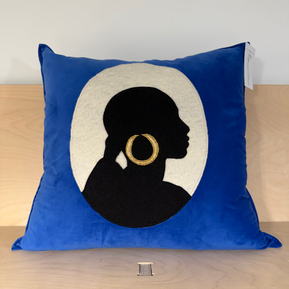 Afro Cameo 20” Square Throw Pillow