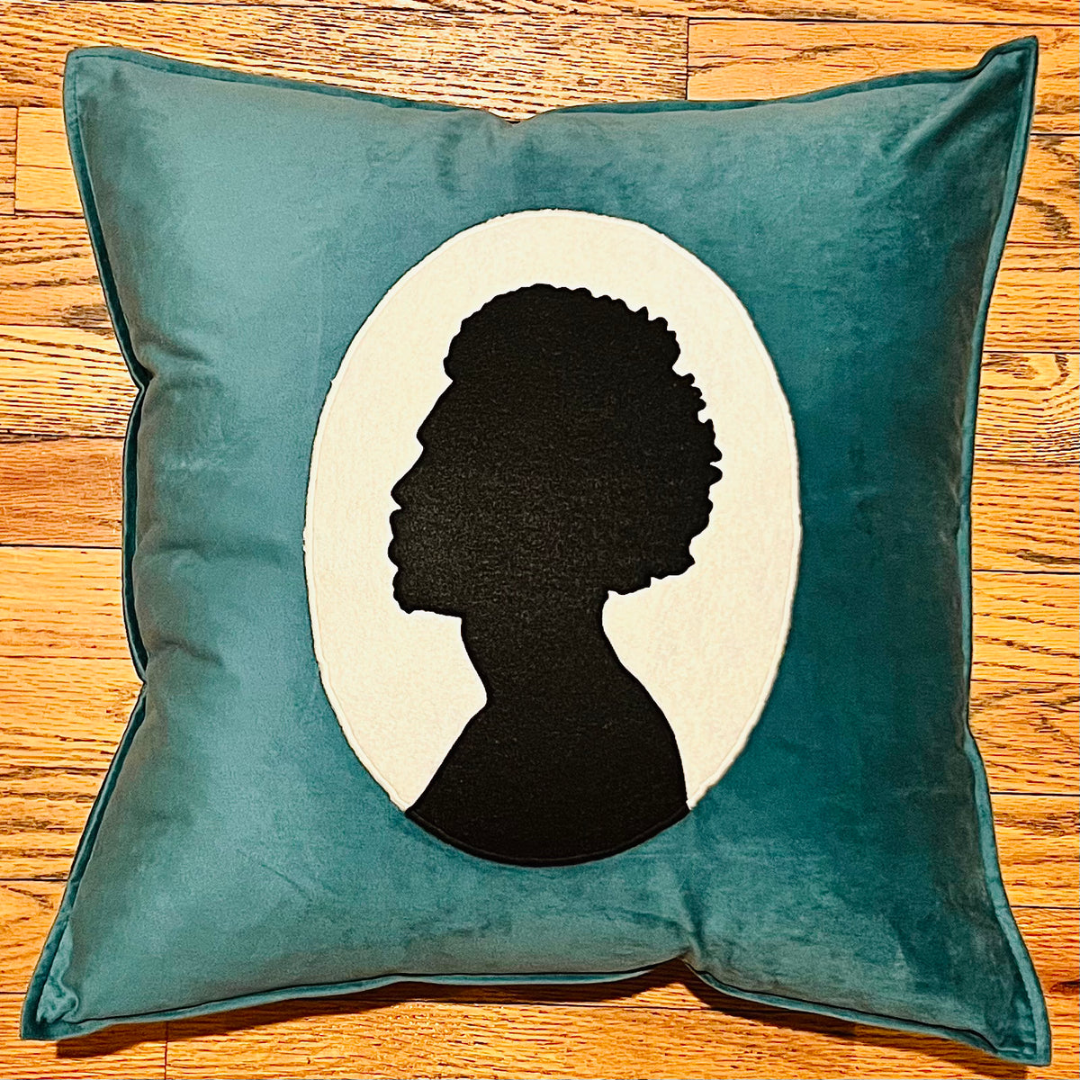 Afro Cameo 20” Square Throw Pillow