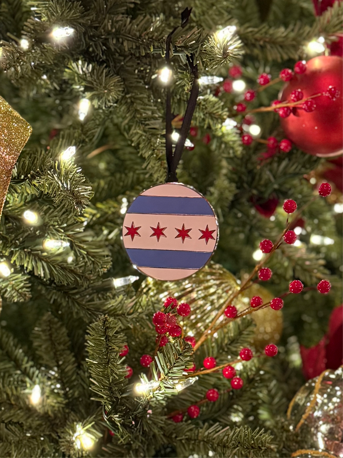 Chicago Flag Ornament