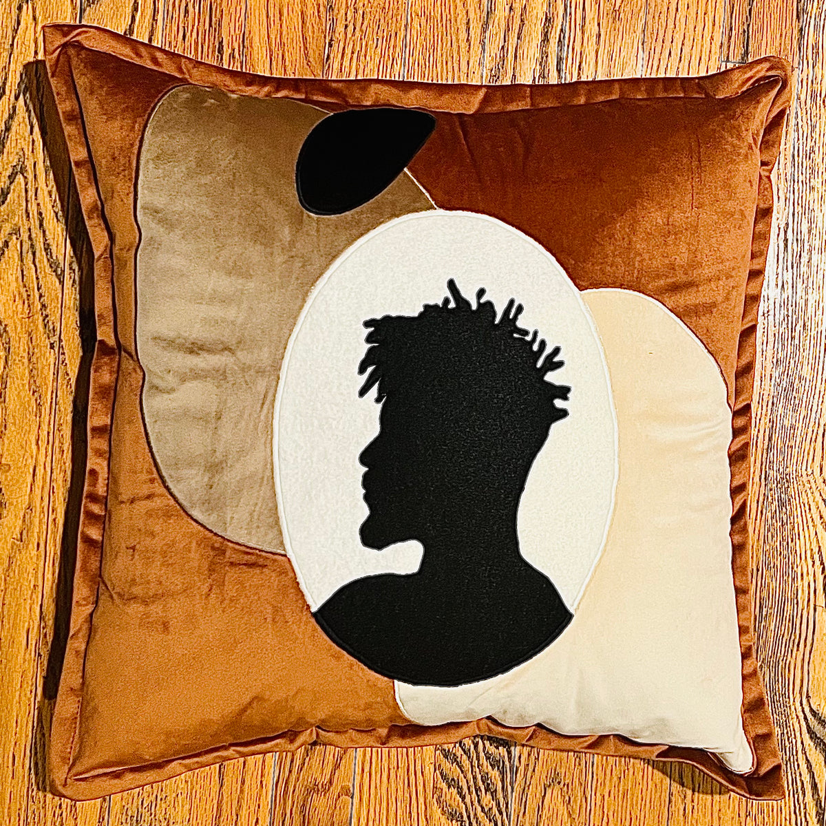 Afro Cameo 20” Square Throw Pillow