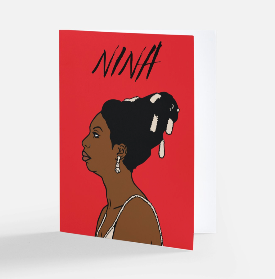 Nina - A2 Blank Greeting Card