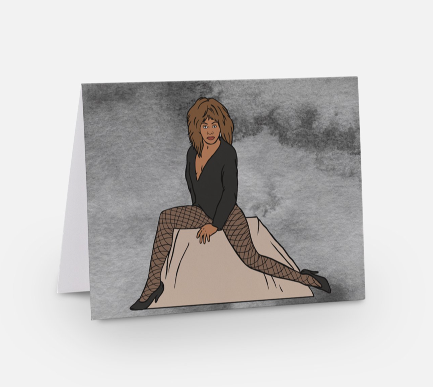 Tina - A2 Blank Greeting Card