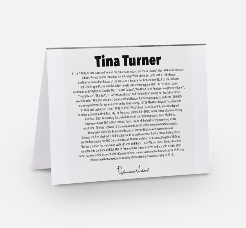 Tina - A2 Blank Greeting Card