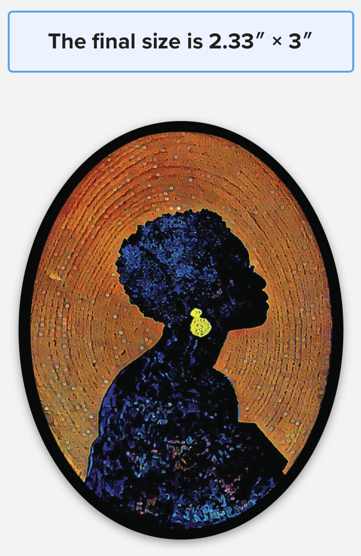 Woman Cameo Silhouette Sticker