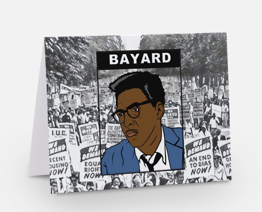 Bayard Rustin - Blank Greeting Card