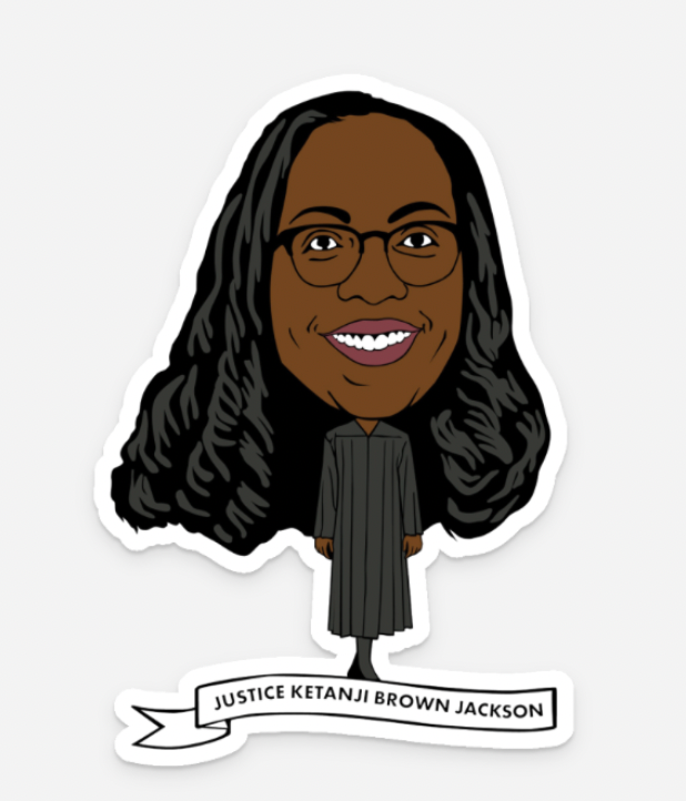 Justice Ketanji Brown Jackson Vinyl Sticker
