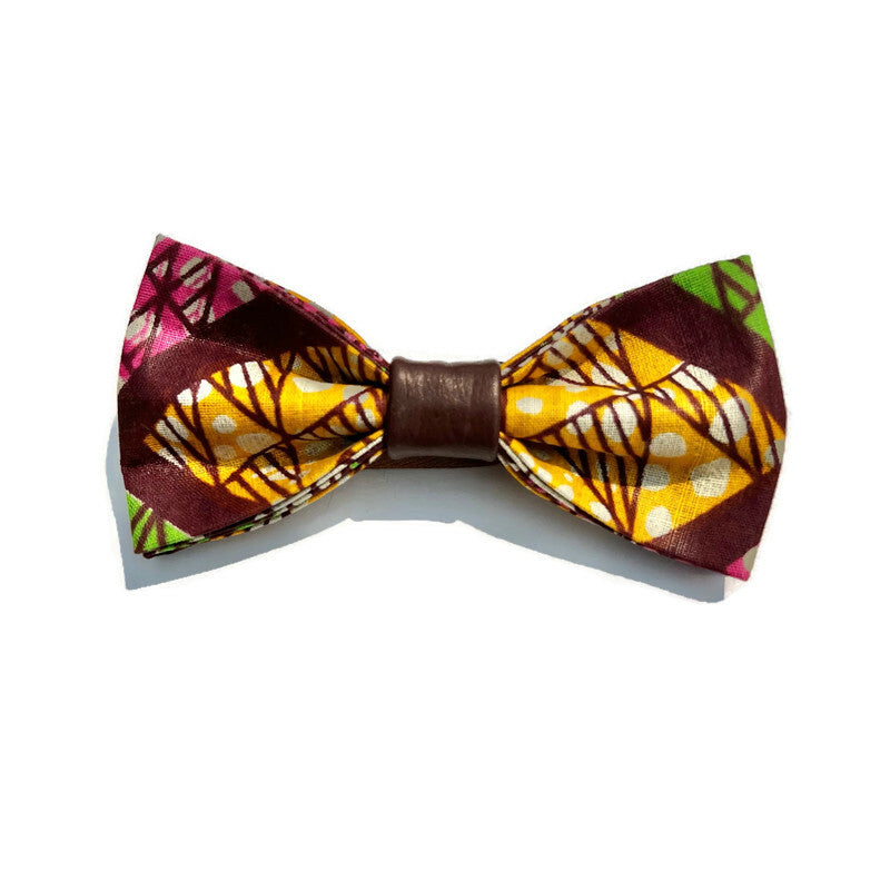 African Wax Pre-tied Bow Tie