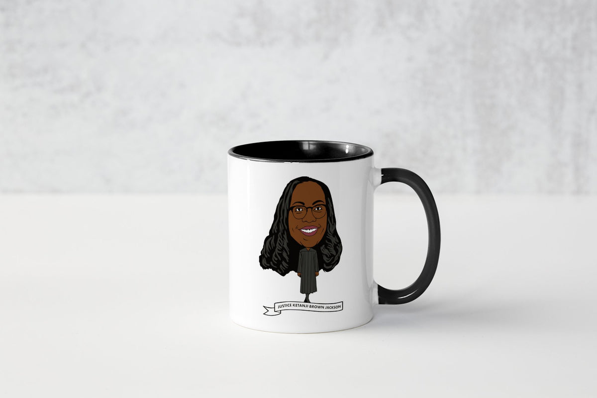 Justice Ketanji Brown Jackson - Illustrated 11oz Black/White Mug