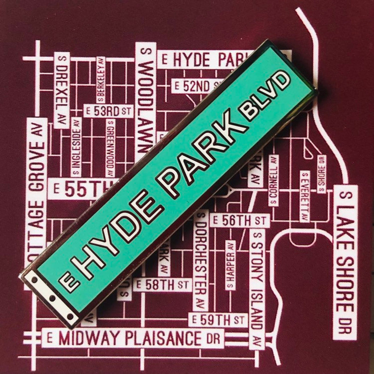 Hyde Park Blvd - Hard Enamel Pin