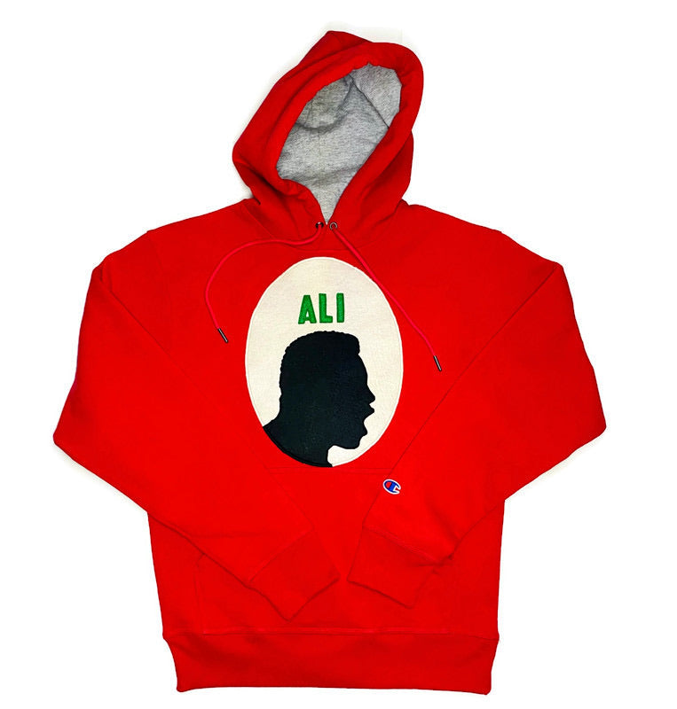 Ali Cameo Unisex Crimson Hooded Sweatshirt