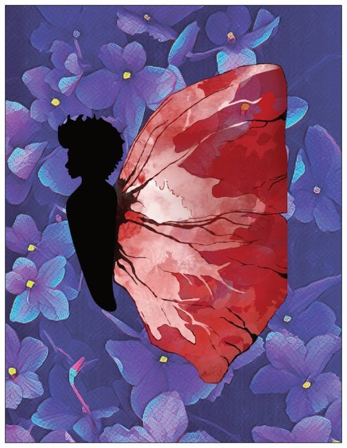 Black Butterfly - A2 Blank Greeting Card