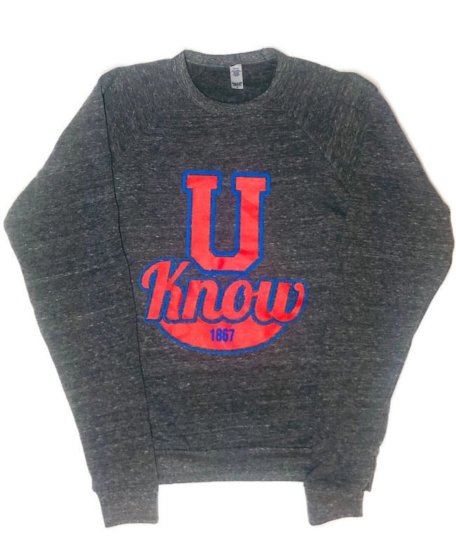 U Know! - Raglan Crew Neck Sweatshirt