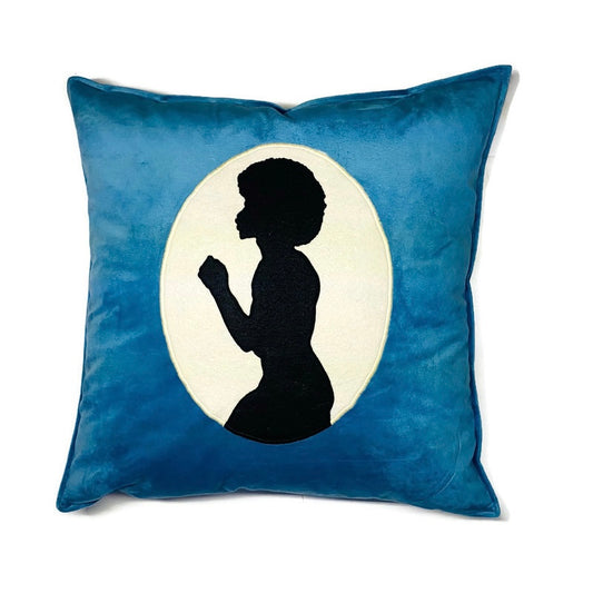 Afro Cameo 20” Square Throw Pillow