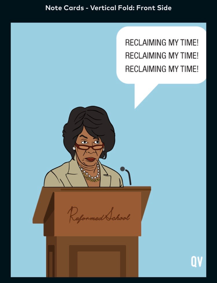 Maxine Waters - A2 Blank Greeting Card
