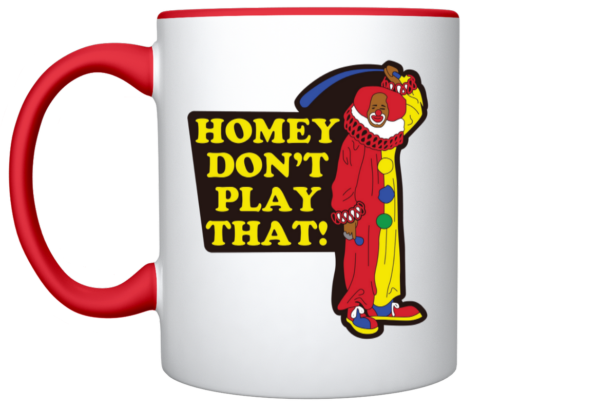 Homey Don’t Play That! - Illustrated 11oz Red/White Mug