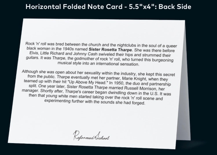 Sister Rosetta Tharpe - A2 Blank Greeting Card