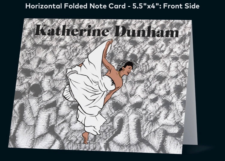 Katherine Dunham - A2 Blank Greeting Card