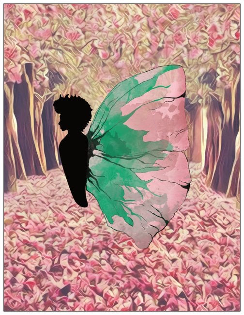 Black Butterfly - A2 Blank Greeting Card