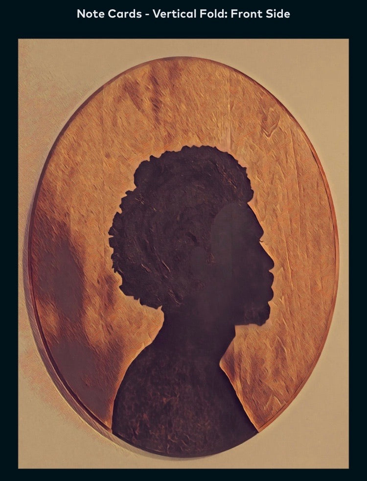 Afro Cameo Male - A2 Blank Greeting Card