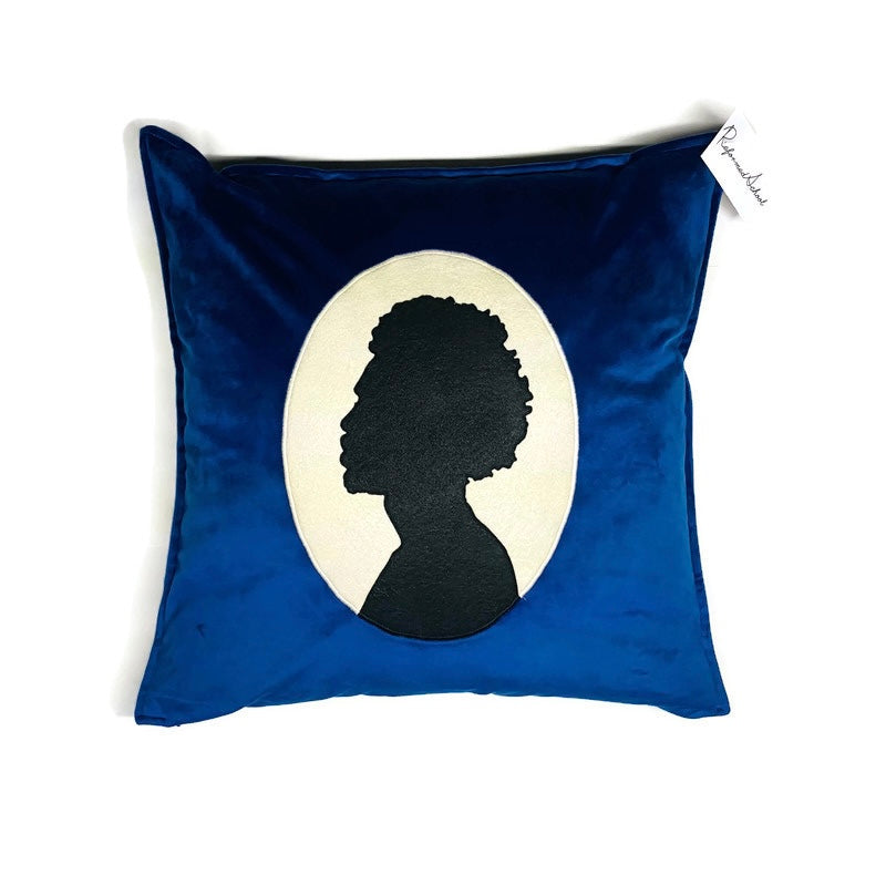 Afro Cameo 20” Square Throw Pillow
