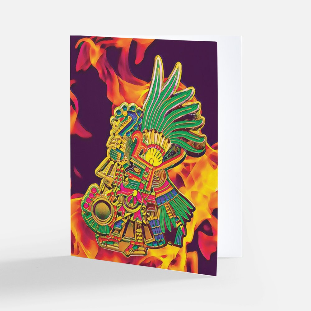 Huitzilopochtli Blank Greeting Card